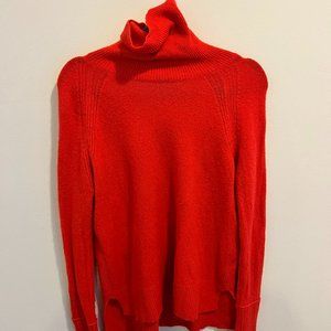 J Crew Red Knit Long Sleeve Turtleneck Sweater XXS